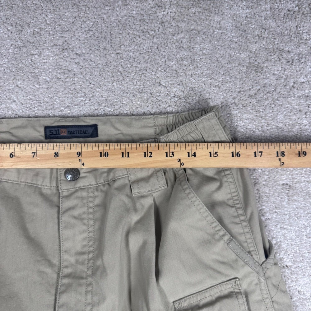 5.11 Tactical Mens Ripstop Cargo Pants Khaki Tan 32x30 Multi-Pocket Workwear - Picture 11 of 12